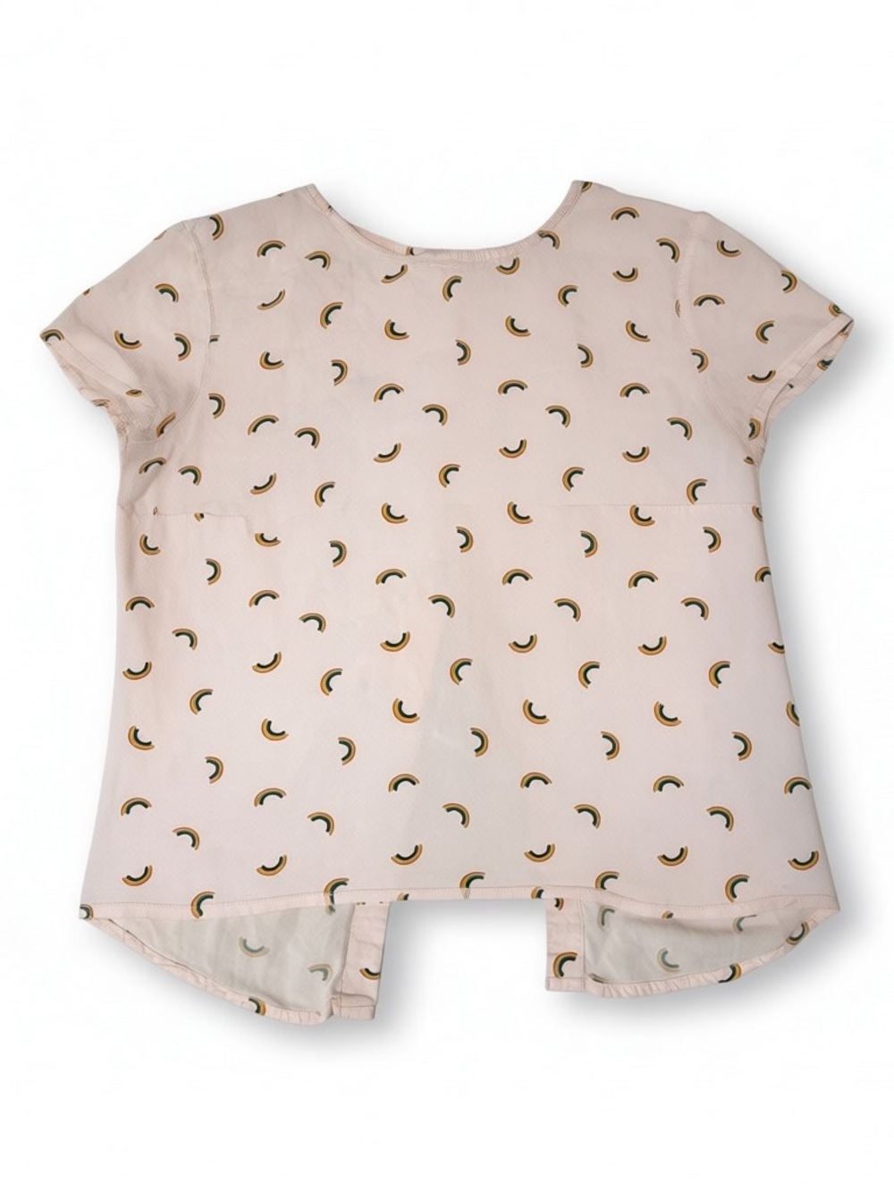 twik Pink Short Sleeve Rainbow Print Blouse simons